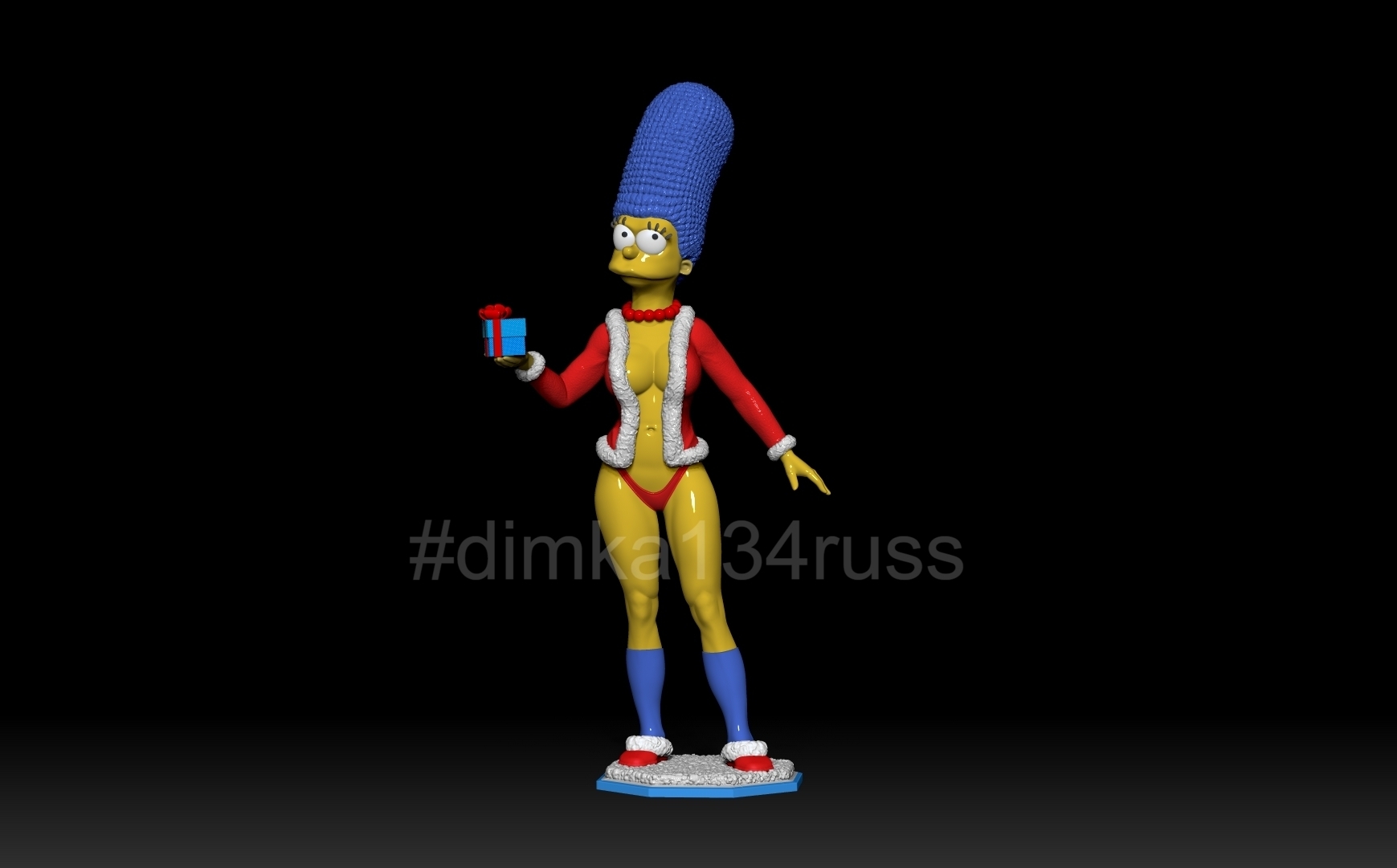 🎨 Simpsons Marge・Arquivo STL para ・Cults